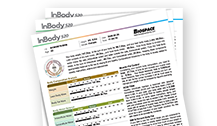 InBody520 Results Sheets